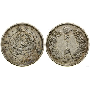 Japon, 50 sen, 1898 (année 31), Osaka
