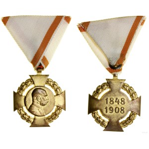 Austria, Krzyż Jubileuszowy Wojskowy, 1908