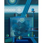 Henryk Płóciennik (1933 Łódź - 2020 ), Kompozycja geometryczna