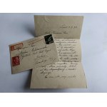 ENVELOPE WITH LETTER LV 1943 R STAMP STAMP