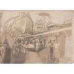 Group of 13 early photographs, cruiser SMS Bremen, 1904-1914.