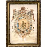 Watercolor, gouache, Our Lady, Queen of Poland, Iraq, 1943 – Anders’ Army