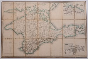 Pierre Tardieu, Anatoly Demidov,Mapa Krymu, wojna krymska, 1854r.