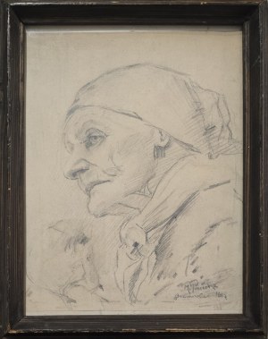 Michał Pociecha (1852-1908), Stara kobieta w chustce