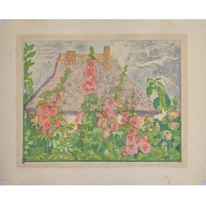 Witold Rzegociński (1883-1969), Häuschen auf den Malven
