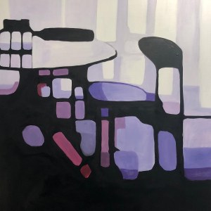 Adam Kozik (b. 1971), Purple Interior 1, 2019