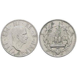 REGNO D'ITALIA. Vittorio Emanuele III (1900-1943). 2 lire 1936 Impero. Ni; Gig. 118; Raro; BB, striature.