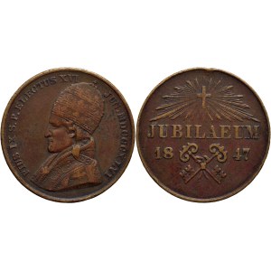 STATO PONTIFICIO. Pio IX (1846-1878). Medaglia 1847 Giubileo episcopale Ø: 27 mm. (AE g. 6,2) R BB+