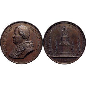 STATO PONTIFICIO. Pio IX (1846-1878). Medaglia - A. XXIV - AE Mont. 88 Ex Nascia 1977. FDC
