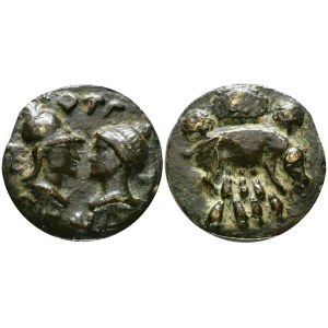 VARIE. Falso di fantasia del 900 di medaglione romano con scrofa e due busti affrontati. Ae; 62mm
