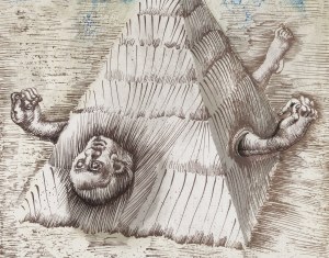 Jan Lebenstein (1930 Brześć Litewski - 1999 Kraków), Ilustracja do wydania poezji Eugenio Montale „Cinquante Ans De Poesie”, 1972