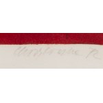 Halina Chrostowska (1929 Warsaw - 1990 Warsaw), Figure red X, 1972