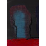 Halina Chrostowska (1929 Warsaw - 1990 Warsaw), Figure red X, 1972