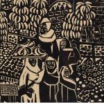 Teresa Jakubowska (b. 1930, Vilnius), Cairo oat bazaar, 1961