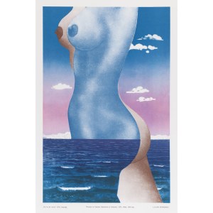 Lucjan Mianowski (1933 Strzemieszyce - 2009 Poznań), Nu contre la mer , 1973