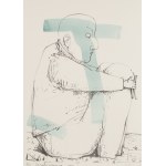 Stasys Eidrigevicius (geb. 1949, Mediniškės, Litauen), Waiting, 1994