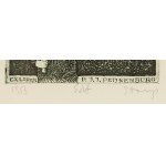 Stasys Eidrigevicius (b. 1949, Medinishki, Lithuania), Exlibris by P.J.J. Pejnenburg, 1963.