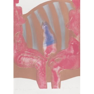 Roman Żygulski (1951 - 2014 ), Due signore e un gatto blu, 1994
