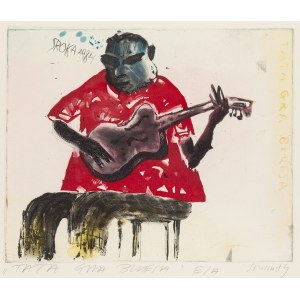 Jacek Sroka (b. 1957, Krakow), Daddy plays the blues, 1984
