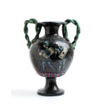MANIFATTURA AVALLONE, Two-handled vase with warriors