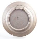 Plate with floral decoration