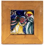 GUNTHER STUDEMANN (Berlino 1890 - 1981), Tile depicting the Annunciation