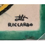 RICHARD DÖLKER (Schönberg 1896 - Kohlgraben 1955), Veľký majolikový panel zložený zo šiestich dlaždíc, zdobený slávnostným vozom