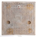 GALILEO CHINI (Firenze 1873 - 1956), Tile with blu decoration