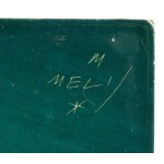 MELKIORRE MELIS (Bosa 1889 - Rím 1982), dlaždica so ženou v aritzskom kroji