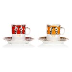 Adam SADULSKI (1934 - 2010), Pair of cups cut "Milo" - Olympic edition