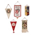 Set of sports pennants
