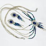 Silver set in the style of Carolyn Pollack