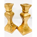 Brass Indian Candlestick Holder with Label