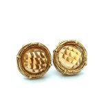 GOLD EARRINGS WITH CITRINE QUARTZ - MH51203