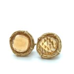 GOLD EARRINGS WITH CITRINE QUARTZ - MH51203