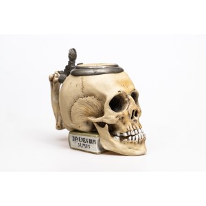 Skull-shaped tankard, Germany 19th/20th century. (I)