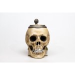 Skull-shaped tankard, Germany 19th/20th century. (I)