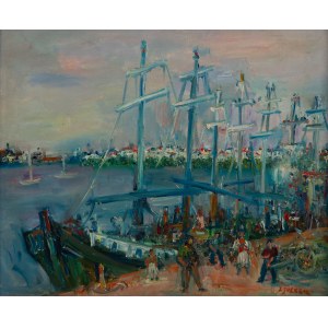 Jakub Zucker (1900 Radom - 1981 New York), Prístav Concarneau v Bretónsku.