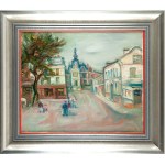 Jakub Zucker (1900 Radom - 1981 New York), Square in Arcueil (Old Town Hall in Arcueil), 1948