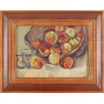 Włodzimierz Terlikowski (1873 Poraj near Łódź - 1951 Paris), Still life with apples, 1945