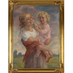 Janina Bobińska-Paszkowska (1894 Warsaw - 1973 Warsaw), Mother with child