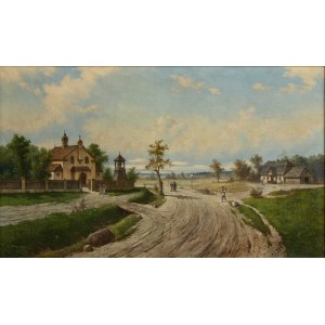 Józef Guranowski (1852 Warsaw - 1922 Warsaw), Rural Road, 1904