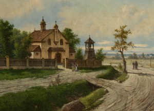 Józef Guranowski (1852 Warszawa - 1922 Warszawa), Wiejska droga, 1904