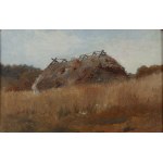 Lucja Balzukiewicz (1887 Vilnius - 1976 Lublin), Landscape with barn