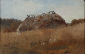 Łucja Bałzukiewicz (1887 Wilno - 1976 Lublin), Pejzaż ze stodołą
