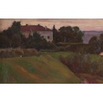 Stanisław Straszkiewicz (1870 Varšava - 1925 Varšava), Krajina pri západe slnka, 1924