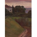 Stanisław Straszkiewicz (1870 Varšava - 1925 Varšava), Krajina pri západe slnka, 1924