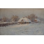 Wiktor Korecki (1890 Kamieniec Podolski - 1980 Milanówek near Warsaw), Winter Landscape, 20th century.