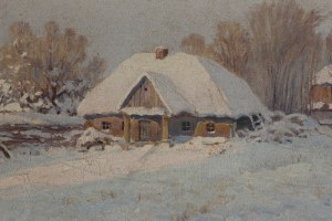 Wiktor Korecki (1890 Kamieniec Podolski - 1980 Milanówek k. Warszawy), Pejzaż zimowy, XX w.
