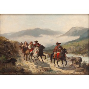Jozef Jaroszynski (1835 Lviv - 1900 Munich), Hutsuli in the Valley